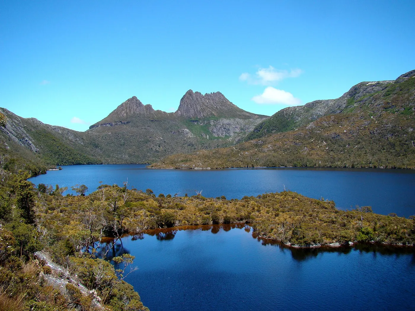 Cradle Mountain über dem Dove Lake