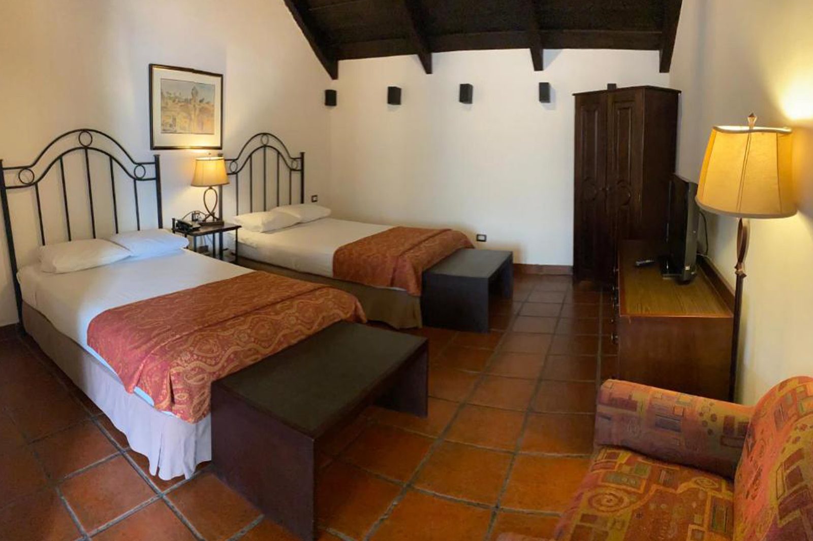 Hotel im Kolonialstil, Unterkunft auf der Reise durch Mexiko, Belize & Guatemala, 18 Tage