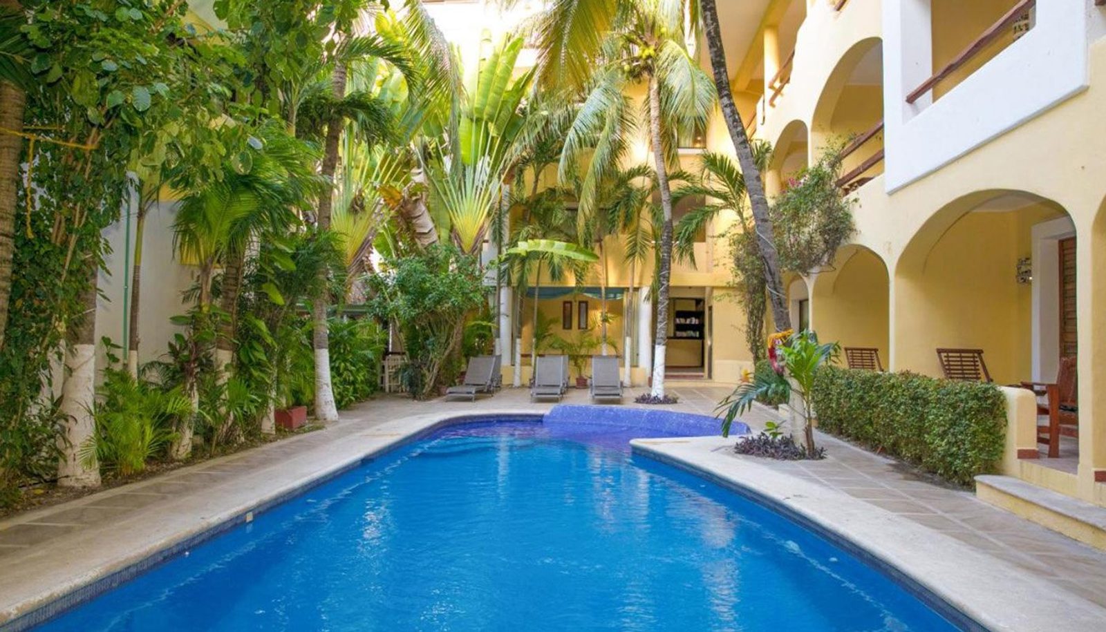 Hotel in Playa del Carmen, Unterkunft auf der Tour Mexico City nach Guatemala, 28 Tage