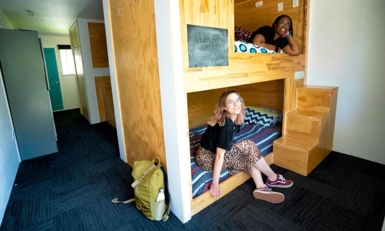 Hostel in Taupo, Unterkunft der NZ Adventure, 17 Tage Auckland bis Queenstown
