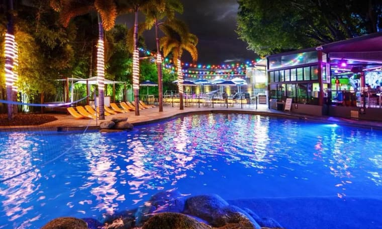 Hostel in Cairns, Unterkunft der Oz East Coast Adventure, 20 Tage Brisbane bis Cairns