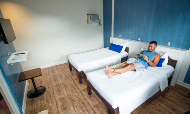 Hotel in Moalboal, Unterkunft des Philippines Island Explorer, 13 Tage Manila bis El Nido