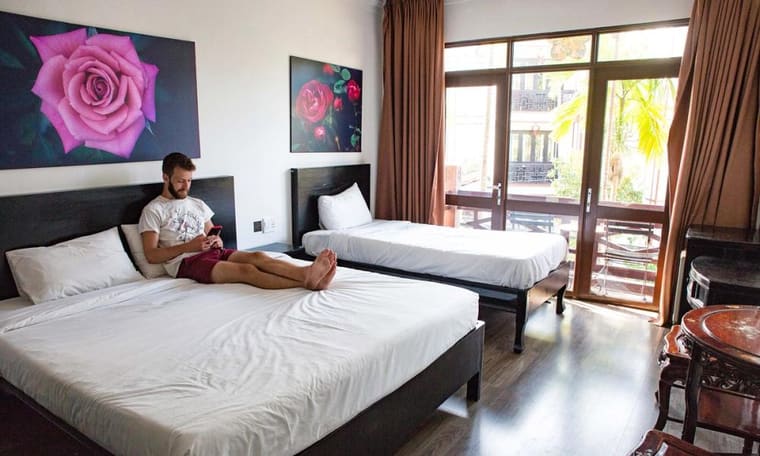 Hotel in Hoi An, Unterkunft der Vietnam Adventure, 12 Tage Hanoi bis Ho-Chi-Minh-Stadt